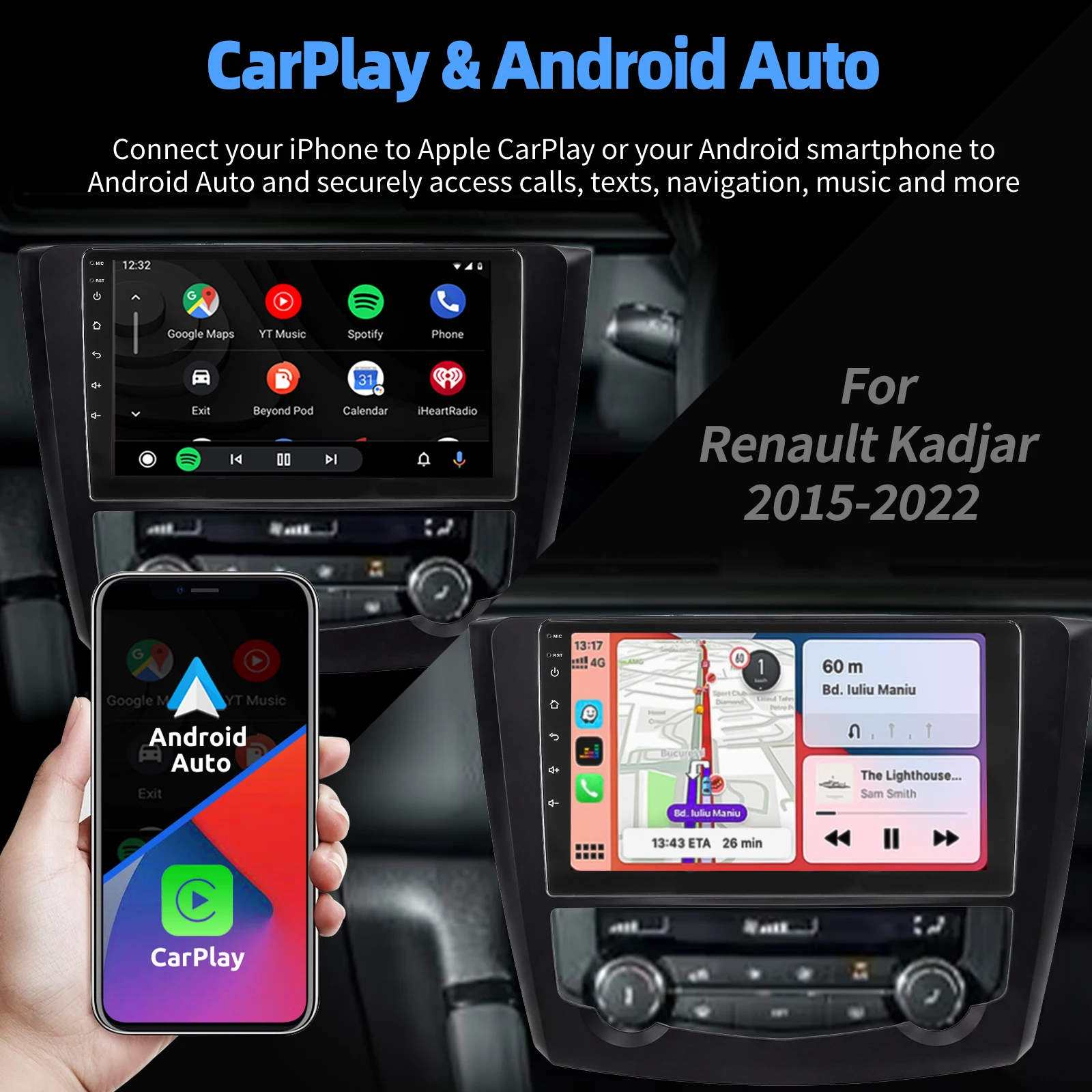 ESSGOO 9" Android 15 für Opel Mokka Vauxhall Buick Encore 2012-2016 Autoradio mit kabellosem CarPlay Android Auto GPS Navigation RDS FM WiFi Bluetooth CANBUS Mirror Link Lenkradsteuerung – Detail 17