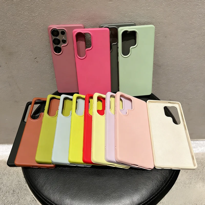 Ultra Liquid Silicone Flocking Candy Color Case