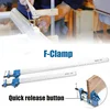 ONLY 1PC 24Inch DIY Heavy F Clamp T Bar Wood Clamps for Woodworking Quick Release Fixture Sash Long Cramp Bench Wood Grip