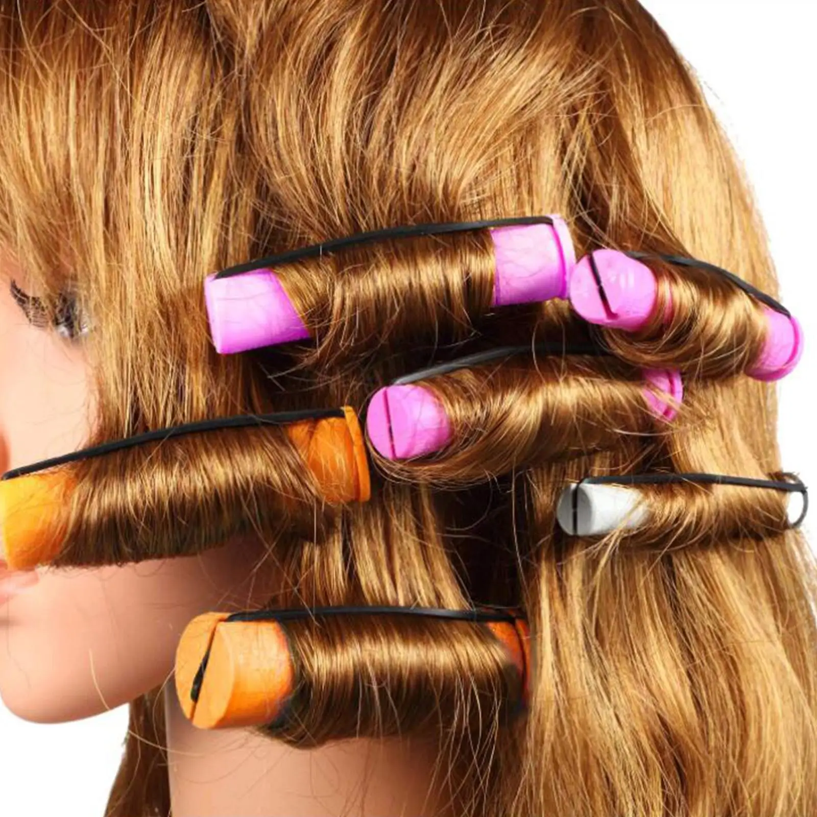 Curl Cold Wave Perm Rods Curling Hair Curly Wavy Rod Set Women Girls 12Pcs 4cm