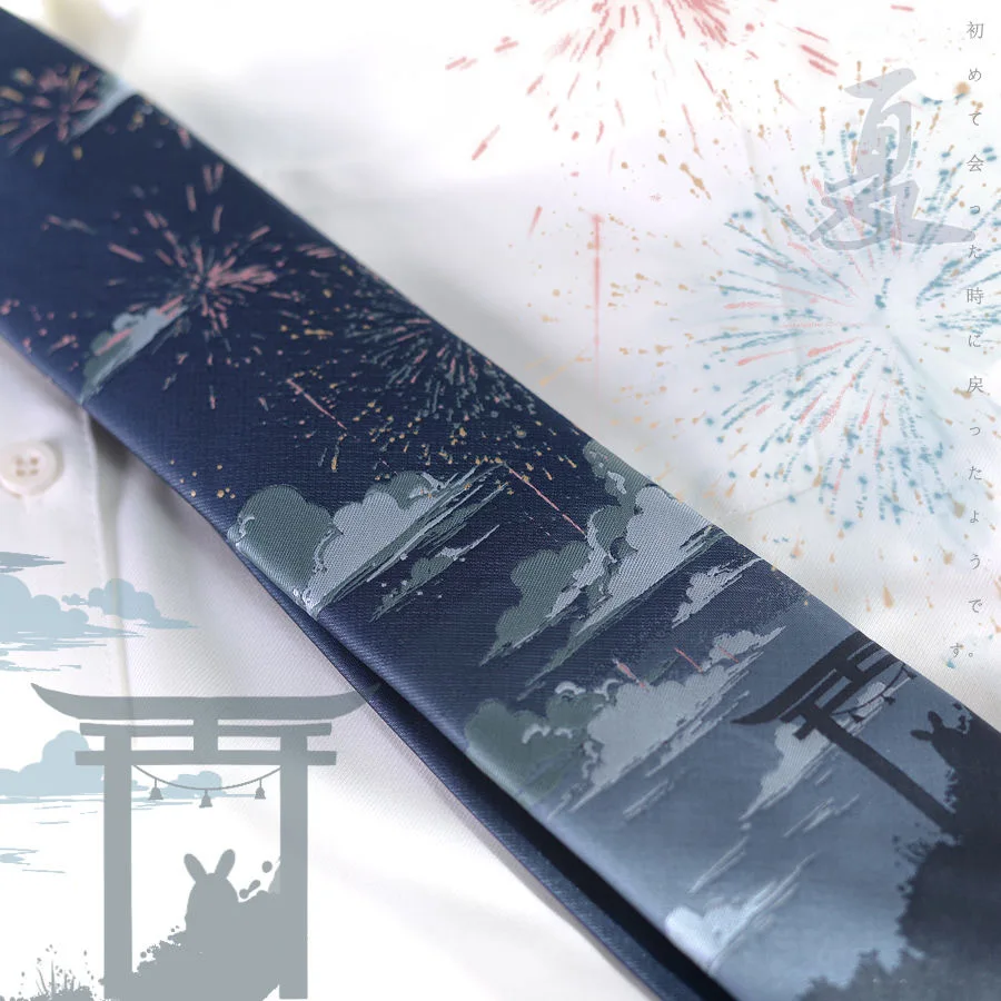 Autumn Winter Anime Ties Cosplay Lolita JK Uniform Harajuku Cartoon Tie Neck Kawaii Clothing Accessories Props