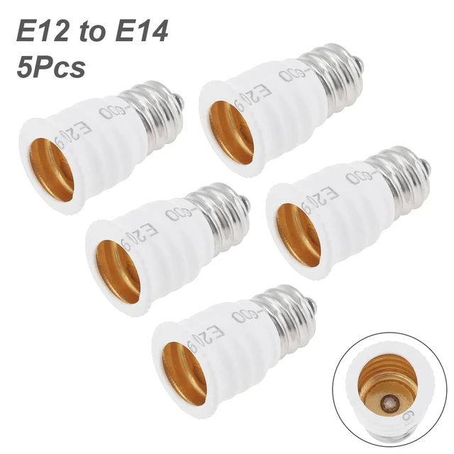 Adaptateur de douille de lumière E12 à E14, convertisseur, support