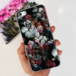 Charming Abstract Art Soft Silicone Phone Case - iPhone 5 or 5 s (Black Green)