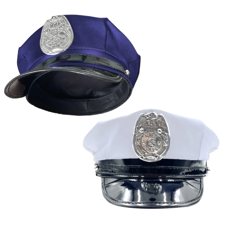 

Fashion Cosplay Hat Polyester Military Hat with Badges Octagonal