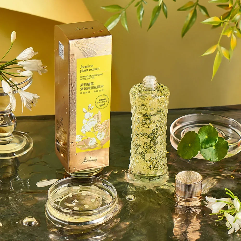 Jasmine Plant Extract Moisturizing Petal Water Essence Face Serum Nourishing Firming Lifting Facial Serum Skin Care Products essence jasmine