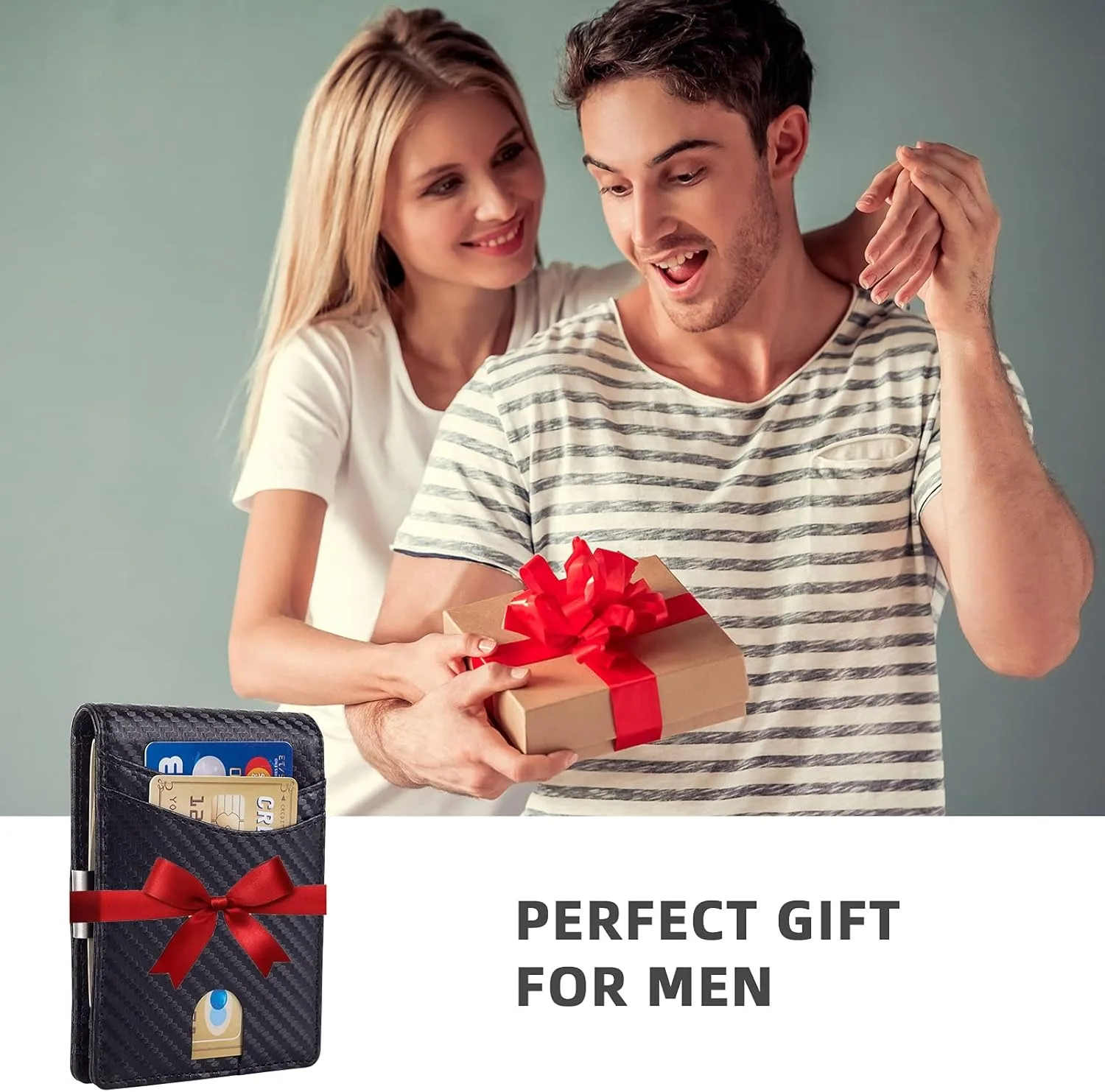 Mutural Minimalist Slim Wallet for Men 3