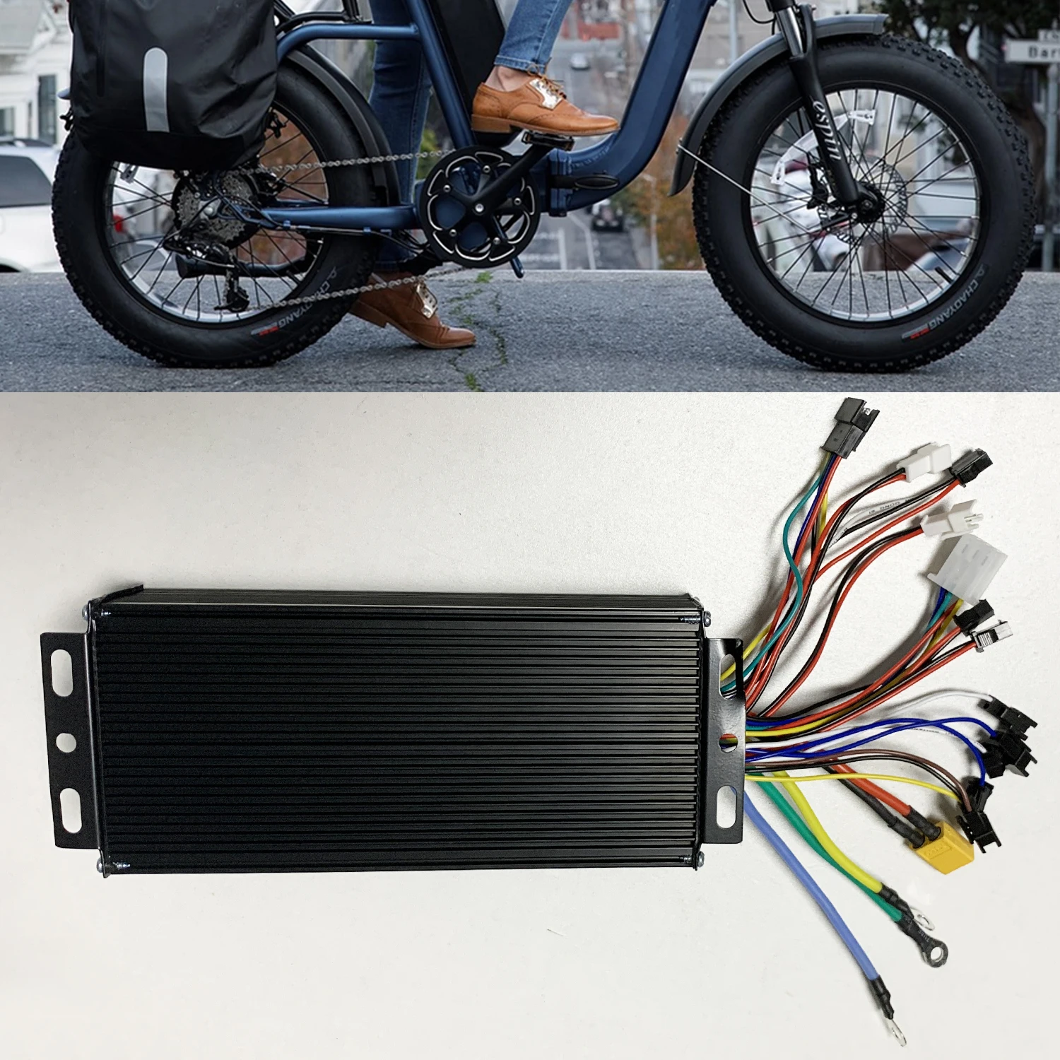 36V/48V/52V E-bike 45A 1500W 2000W 2500W Controller brushless a onda sinusoidale a tre modalità per scooter triciclo strumento protocollo No.2 - immagine 3