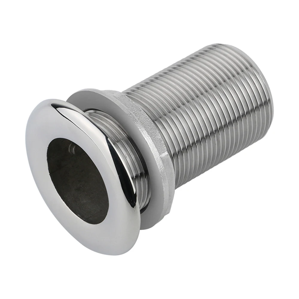 Boat Thru-Hull Plumbing Fitting 316 Stainless Steel Drain Connector Water Drain Outlet for Interior Diameter Hose for Boat Yacht 5