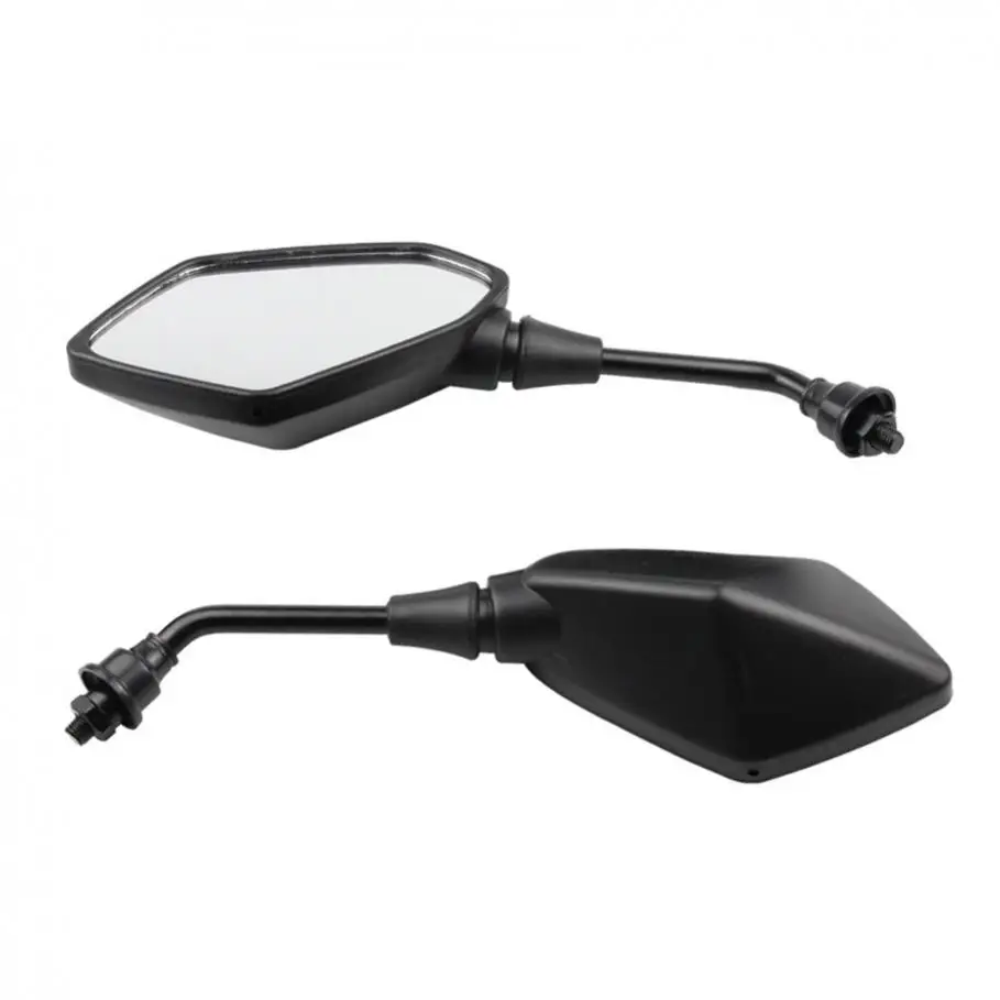 Universal Motorcycle Convex Rear View Mirror10mm Bolt Handle Bar Mount Clamp Fit for Cruiser Suzuki Victory Honda