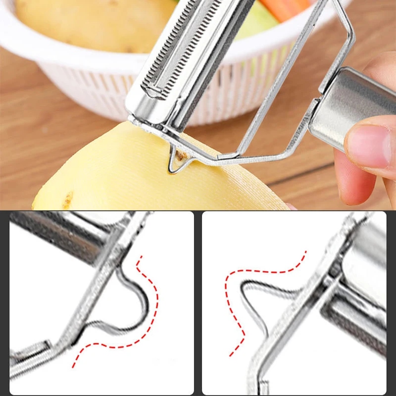 Multifunctional Stainless Steel Julienne Vegetable and Fruit Peeler –  ChopChopChef