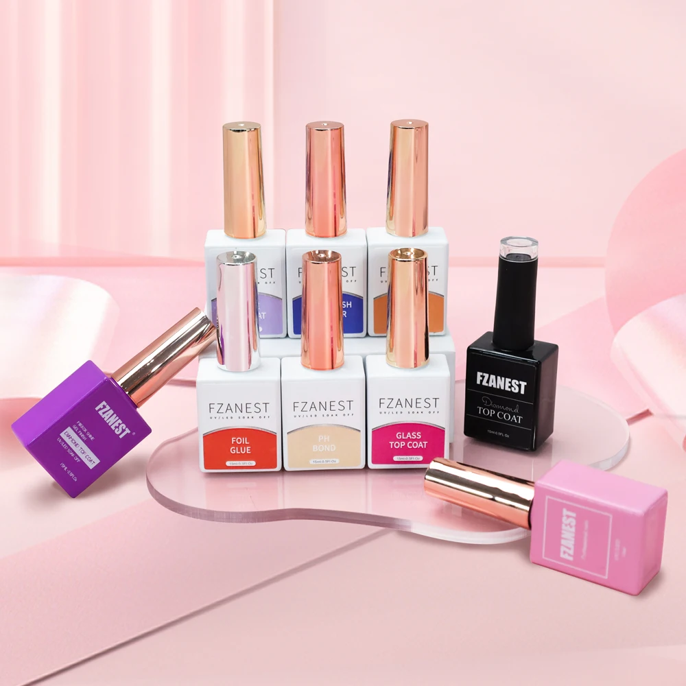 FZANEST Functional Gel Nail Polish Super Base Coat and Top Coat