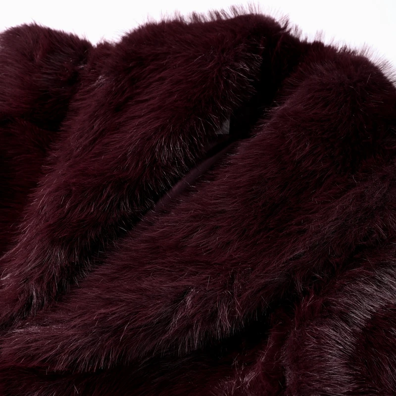 Luxury Lapel Faux Fur Short Coat For Women Casual Fluffy Full Sleeve Warm Female Jacket Autumn Winter Lady Commuter Outerwears﻿ 6