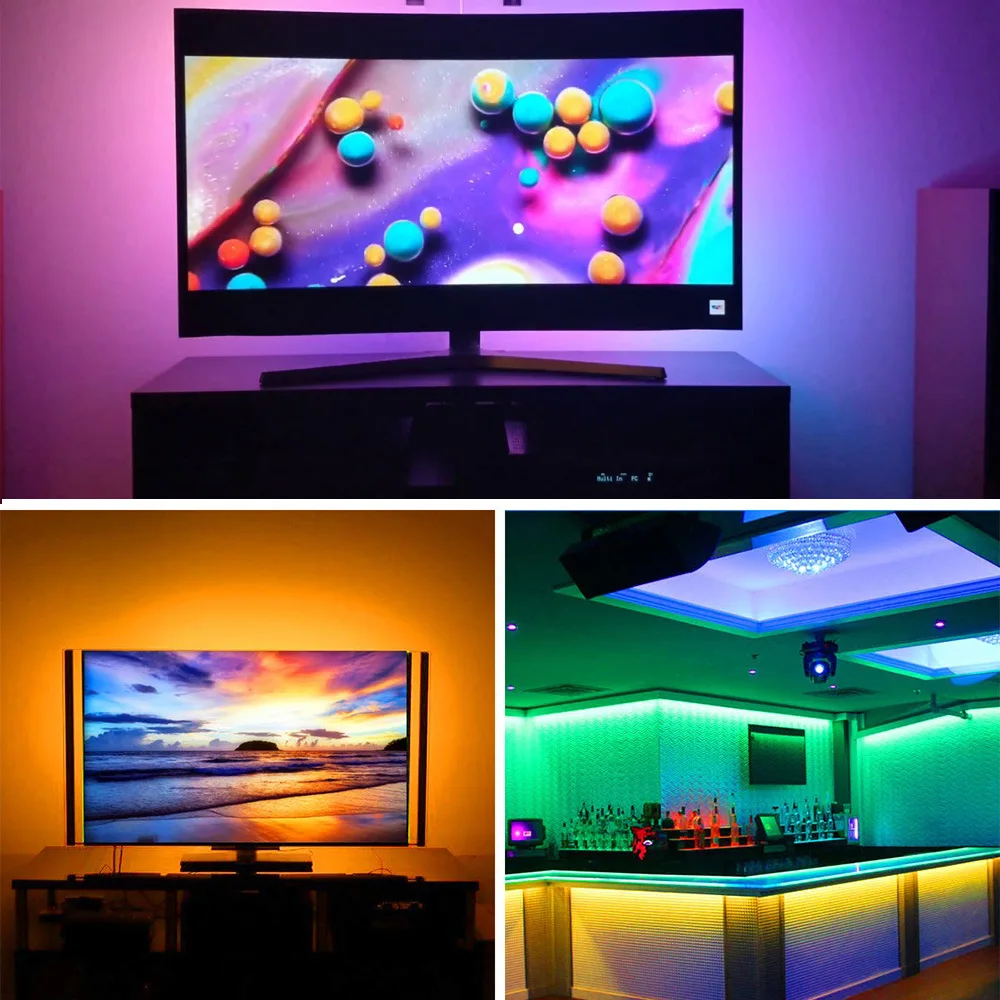 LED Lights for TV Led Backlight, 8.2 ft RGB Led Strip Lights for TV Lights  Behind