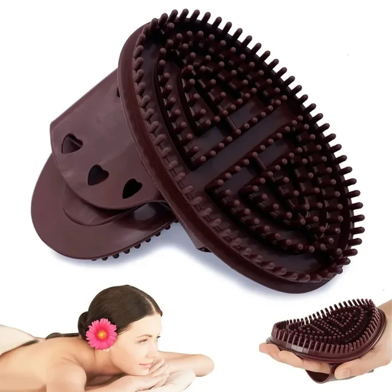 2Pcs Portable Body Massage Brush Meridians Brush Soft Cellulite Massage Comb Body Massager for Body Shoulders Legs Calves