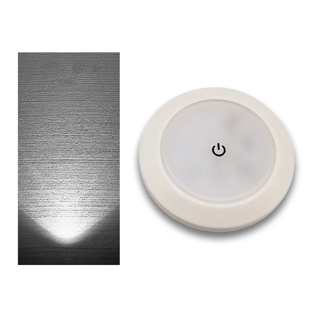 1x 10-30V LED Luz táctil Domo RV Caravana Lámpara de techo redonda Lámpara de techo interior de automóvil Luz de techo de barco yate Luz de lectura de techo para acampar