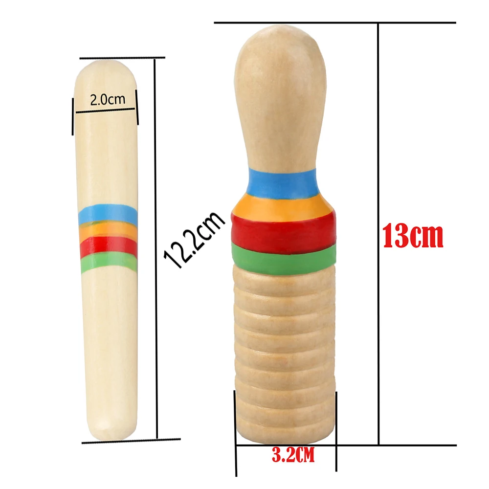 IRIN Single Ringing Drum Orff Instrument Wooden Small Single-Threaded Ring Percussion Cylinder Kids Gifts Educational Toys