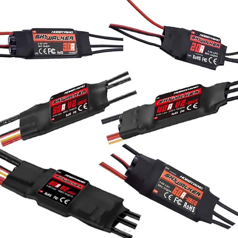 Hobbywing-Skywalker-Speed-Controller-20A-30A-40A-50A-60A-80A-ESC-Mit ...
