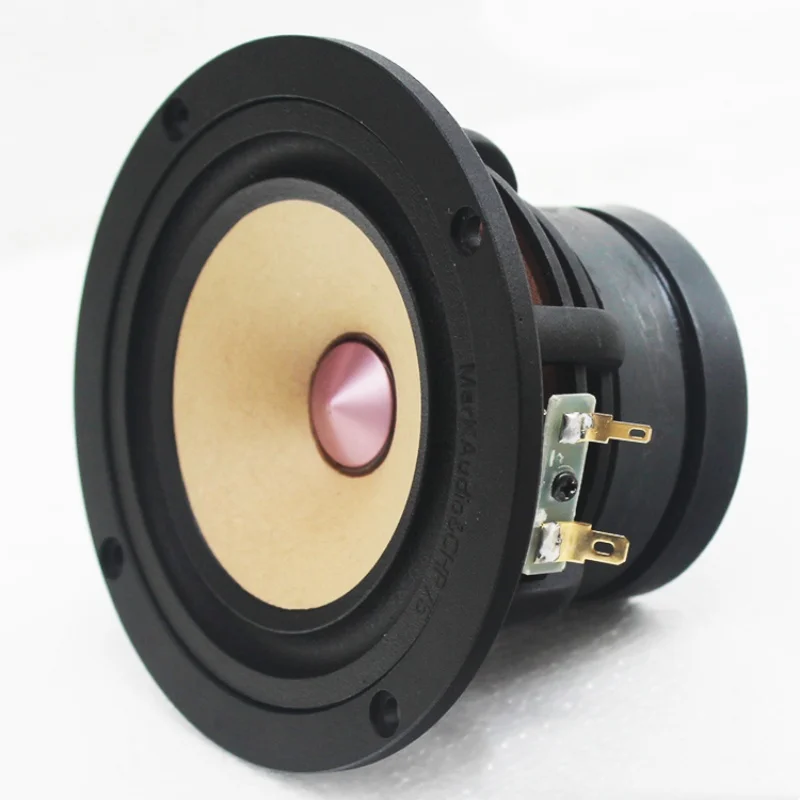 B-1025 4 Inch Full Frequency Speaker Solid Wood Bullet Head Fiberglass Bowl 40W 4/8 Ohm 1PCS