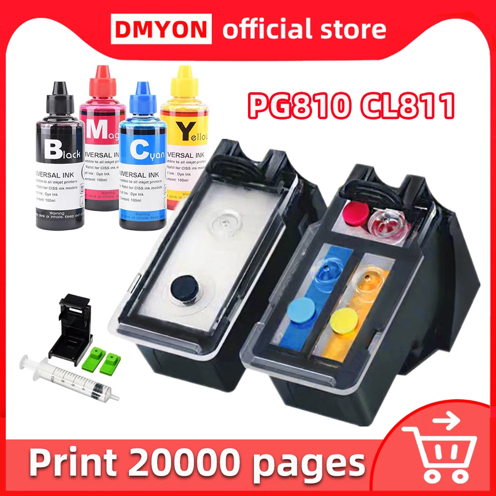DMYON PG810 CL811 XL Cartridges for Printer Ink Compatible for Canon