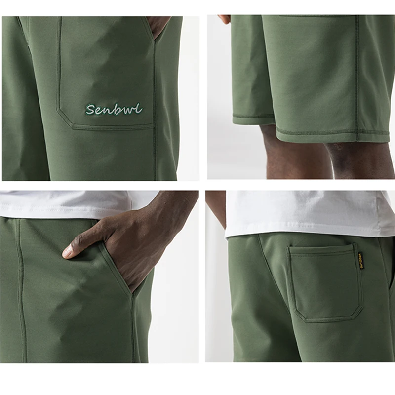 Men's Summer Casual Shorts Fashion Sports Shorts Golf Suit Solid Color Stretch Versatile Casual Pants Men's Bottoms 18-35Y