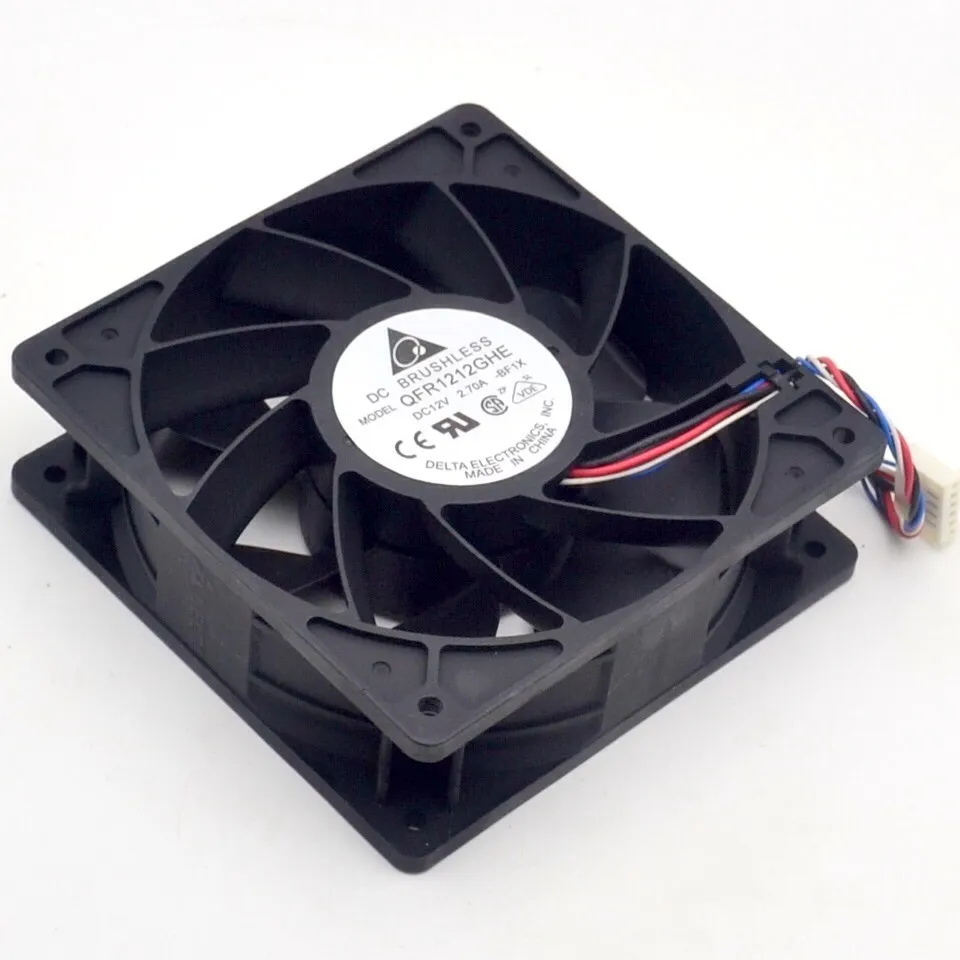 Ventilador de Refrigeração para Delta Qfr1212ghe 12v 2.70a 12038 120 mm 12cm 6000rpm 1pc - Imagem 6