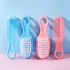 2Pcs/Set Baby Hairbrush Comb Portable Newborn Infant Toddlers Soft Hair Brush Head Massager Comb Set Baby Kid Hair Care Supplies 2