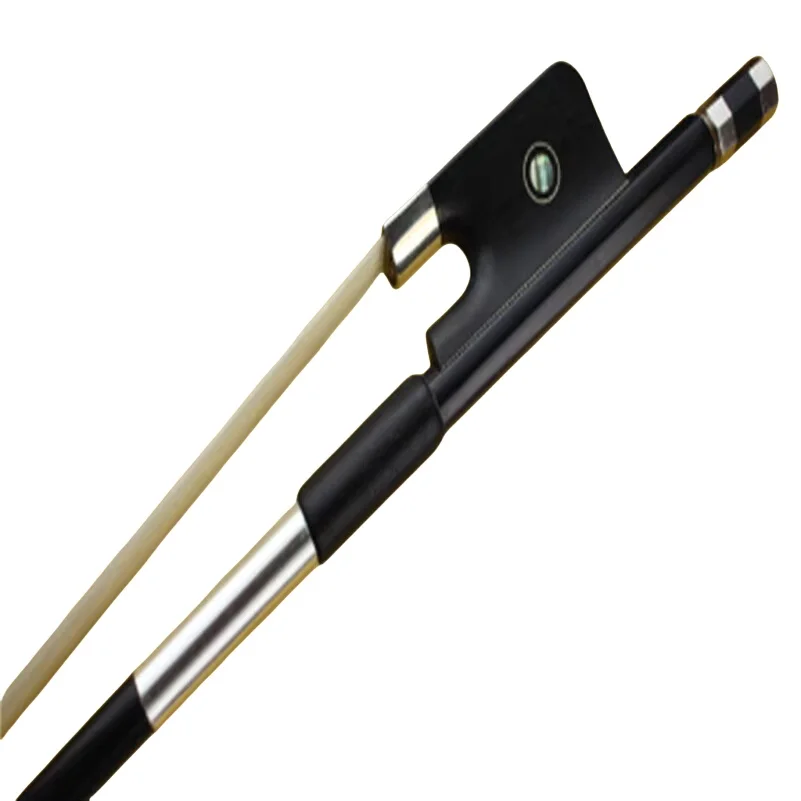 New 3/4 Professional Carbon Fiber Double Bass Bow Ebony Frog