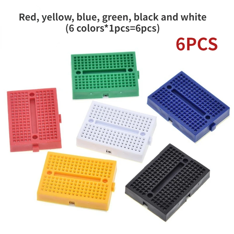 Set 7 Mini Breadboard Da 55 Punti - Per Prototipazione Senza Saldatura