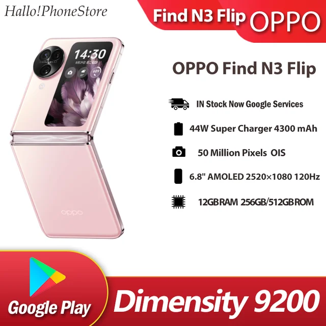 Oppo Find N3 Flip 5G 6.8 12/256GB BLACK GLOBAL VERSION 4300mAh