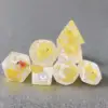 7x Polyhedral Dices Filled with Ducks Animal D4 D8 D10 D12 D20 Multi Sided Dices for KTV Role Playing Game Board Game Card Games 4