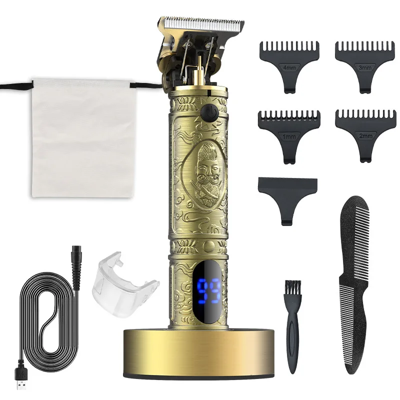 

Resuxi Rechargeable Hair Clipper Professional Barber Electric Wireless Hair Clippers Sets With Charging Base Machine for Men