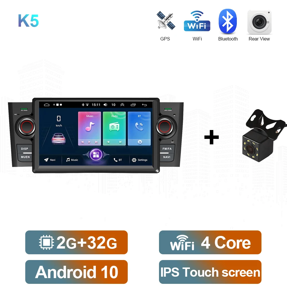 Android 7 pouces de l'autoradio double DIN multimédia lecteur vidéo HD de  navigation GPS pour Fiat Grande Punto Radio Linea Linya 2005-2012 - Chine  Voiture Radio, Autoradio stéréo