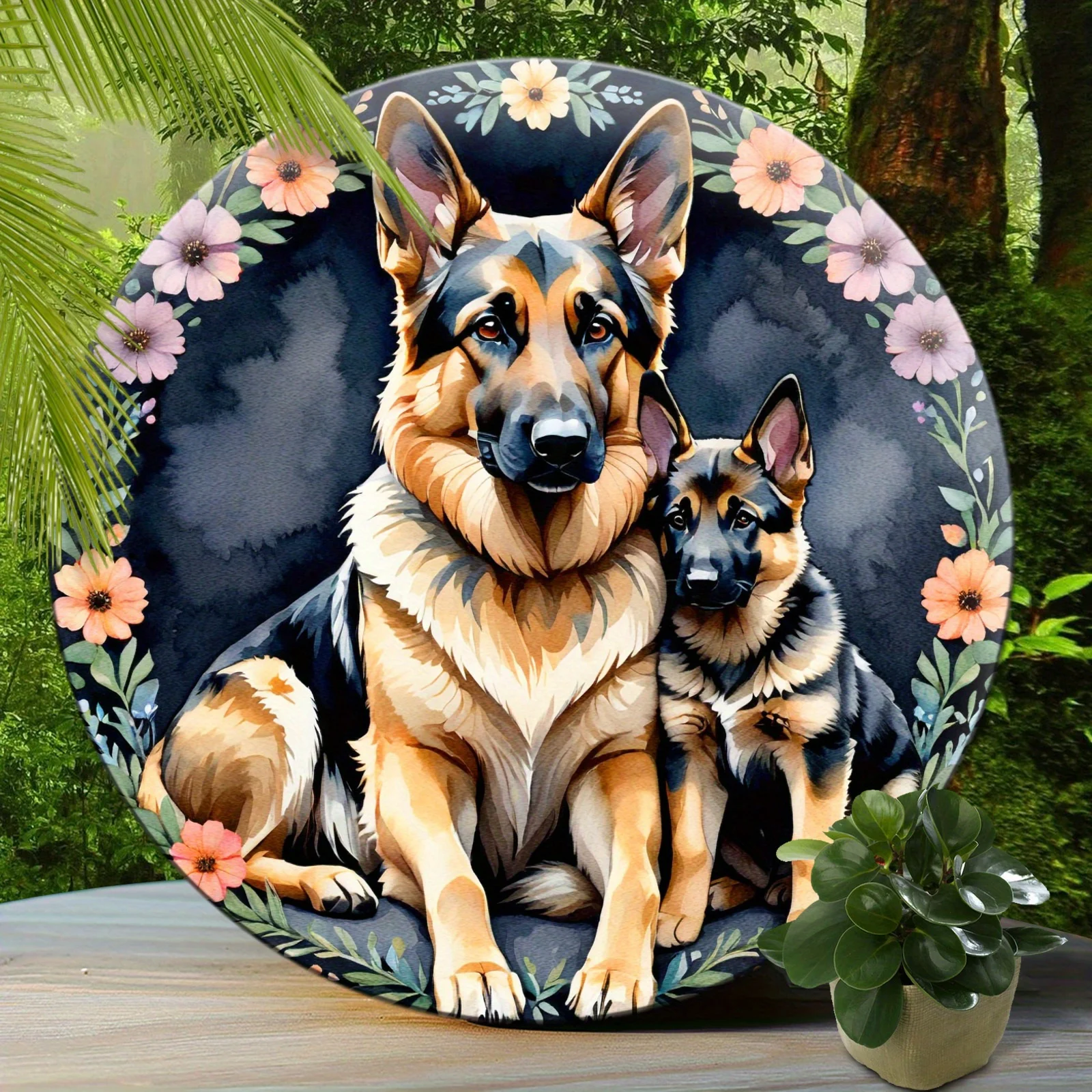 

Знак немецкой овчарки, знак любви Великой матери, подходит для дома, комнаты, кафе, спальни, бара, праздничный подарок