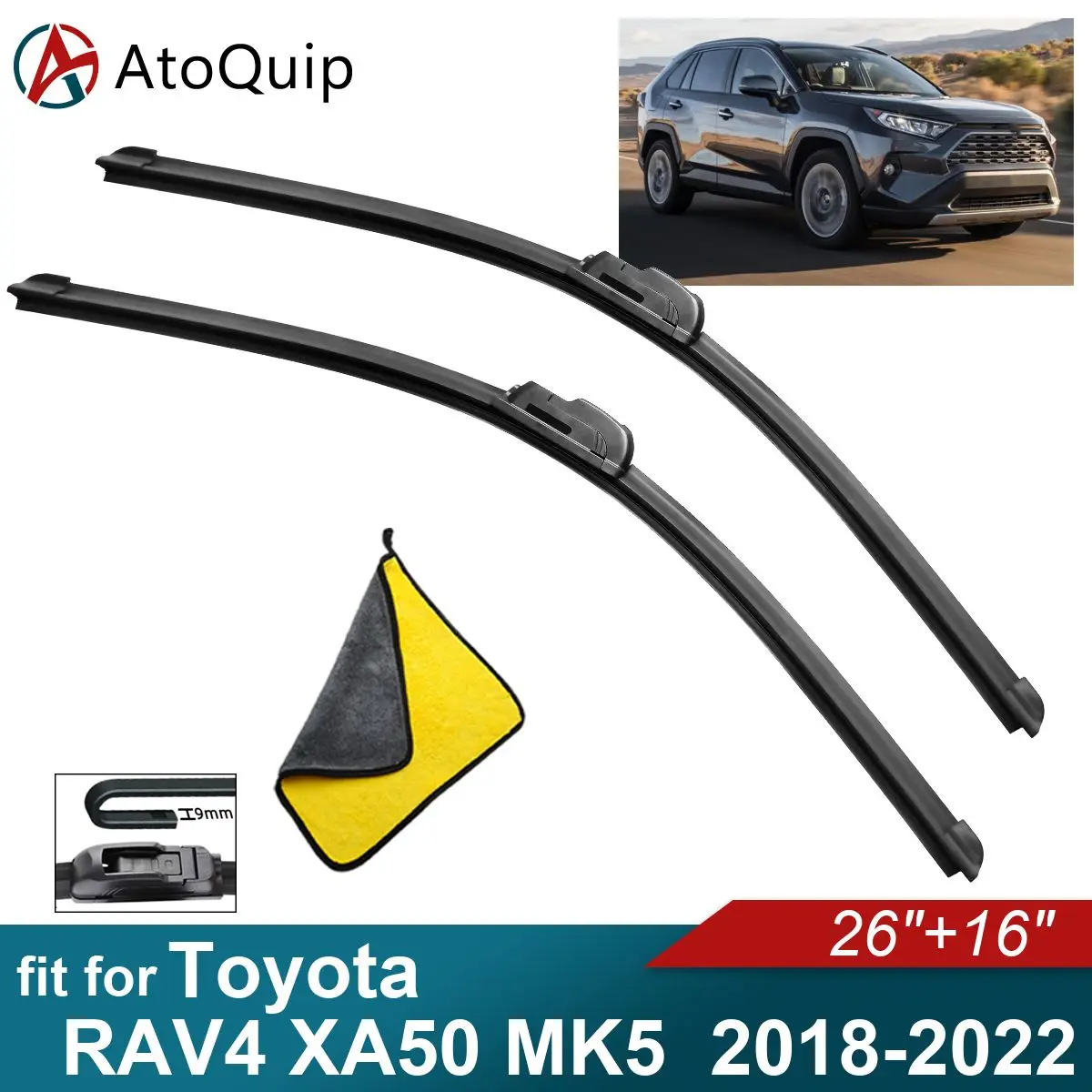 

Car Windshield Wiper Blades Fit For Toyota RAV4 XA50 MK5 Wiper Blades Soft Rubber Auto Front Windscreen