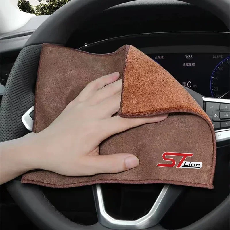 Microfiber Towel Microfiber Cleaning Cloths Microfiber Car Towel Microfiber Towels Microfiber Washing Towel Car Drying Towel Drying Cloth Glass Cleaning Towel Car Microfiber Cleaning Towel Car Drying Towel Auto Washing Tools For Ford ST Line Focus Mk4 MK3 4 EDGE Puma Fiesta Mondeo MK5
