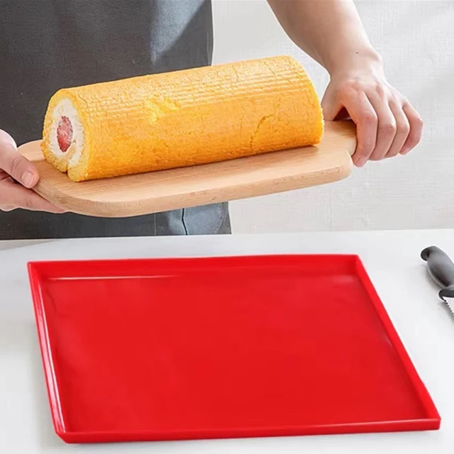 Swiss Roll Mat Silicone Baking Liner for Pastry Cookie Cupcake Macaron Reusable  Baking Sheet Tray Flexible