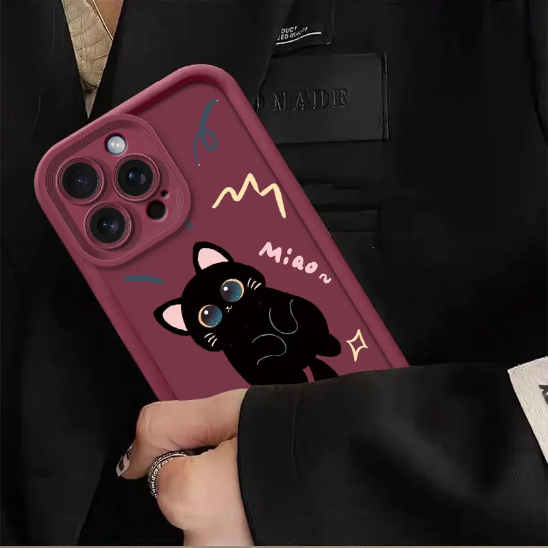 Cartoon Cute Silicone Shockproof Protective Phone Case