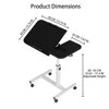 7535-412305.jpg Movable Overbed Table With Wheels, Adjustable Height Overbed Table, Rolling Tray Table, Medical Bedside Desk For Home Office