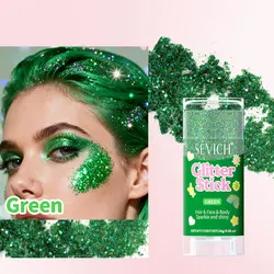 Radiant Mermaid Sequin Body & Hair Glitter Gel - 15g (Green)