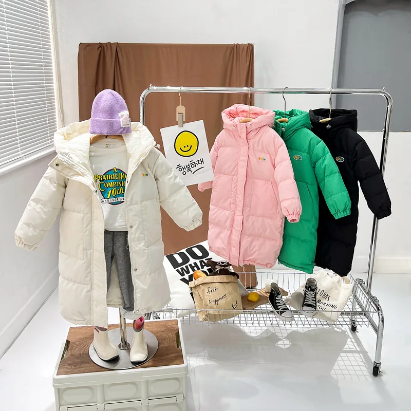 

Пуховик для девочек, куртка, хлопковая верхняя одежда, длинная теплая Утепленная зимняя одежда для катания на лыжах, ветрозащитная детская одежда для подростков, 2023