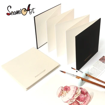 POTENTATE 300Gsm Blocco da disegno piegato per acquerello Organo Schizzo Notebook Carta per stampa a freddo per Designer Disegno Artista Studente