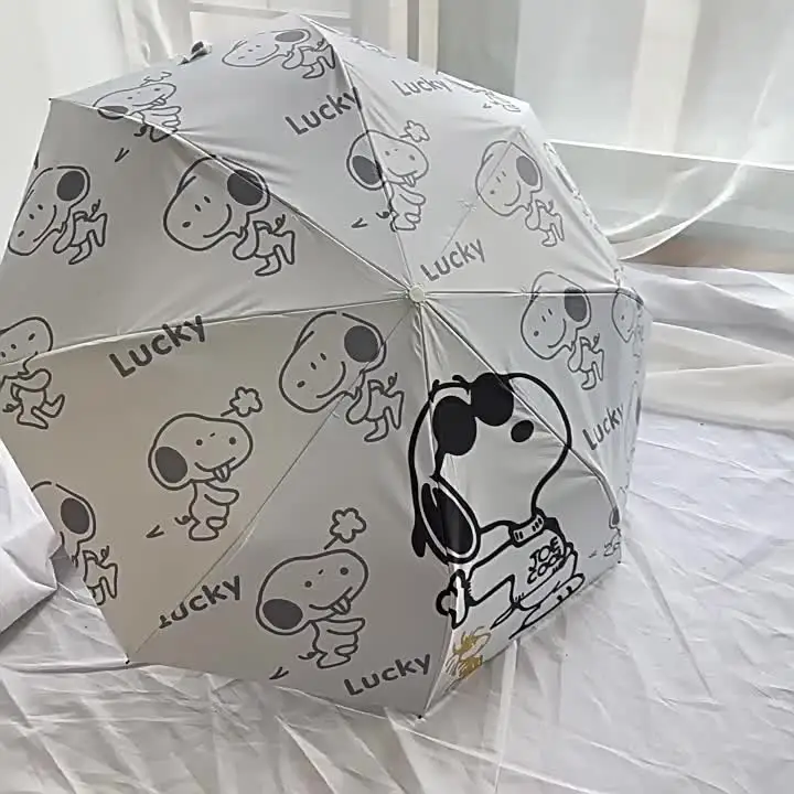 Зонт для путешествий Snoopy ветрозащитный складной зонт от дождя автоматический