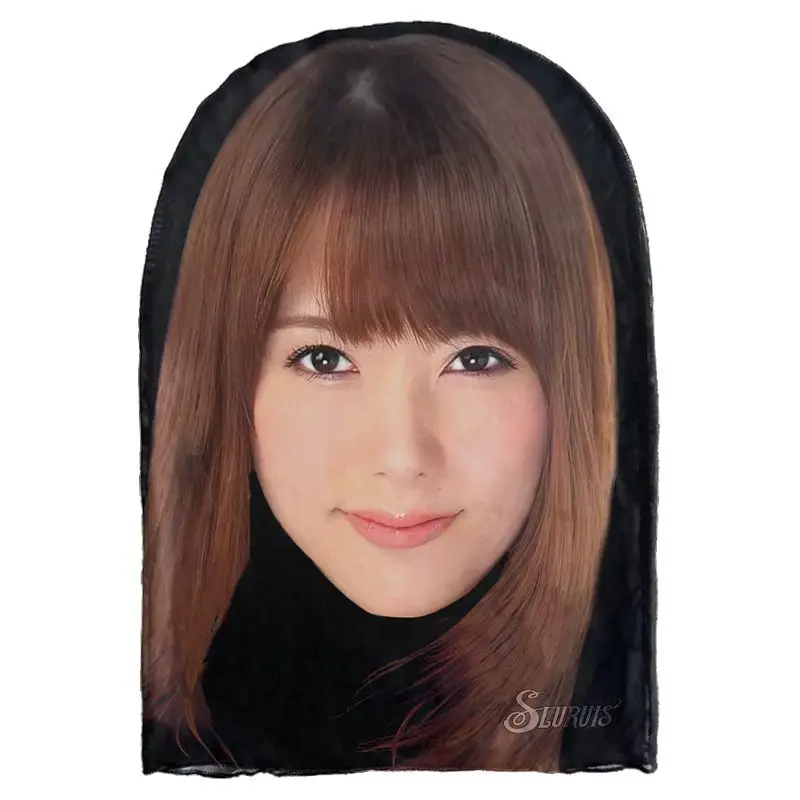 3D-Simulation eines japanischen weiblichen Sterns Gesichts, eine Cosplay-Parodie-Kopfbedeckung und eine komische Gazemaske zum Ausgehen für einen Live-Stream – Detail 9