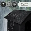 Outdoor Cat Shelter Heated Cat House Waterproof Insulated with Elevated Base Feral Cats Shelter Street House In Winter Yard 4