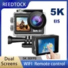 5K30fps Action Camera 4K60fps Touch Dual Screens Anti-shake EIS 2.0 WiFi 170D 5X Zoom Waterproof Remote Control Sports Camera 1