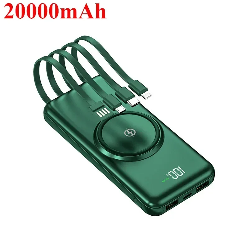 

20000mAh Qi Wireless Charger Power Bank For Xiaomi iPhone Samsung Poverbank Portable External Battery Charger Wireless Powerbank