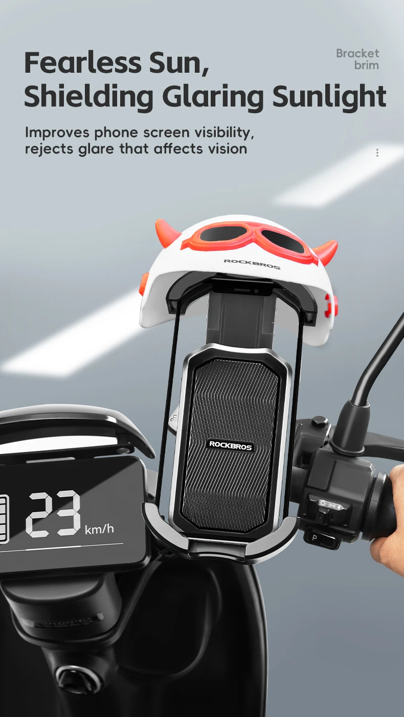 Bike phone mount from different angle