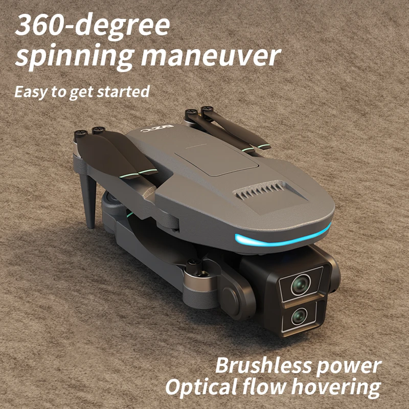360 ° 장애물 회피 브러시리스 GPS 원격 제어 쿼드콥터 드론 8K 전문 스티어링 기어 HD 듀얼 카메라 GPS 드론