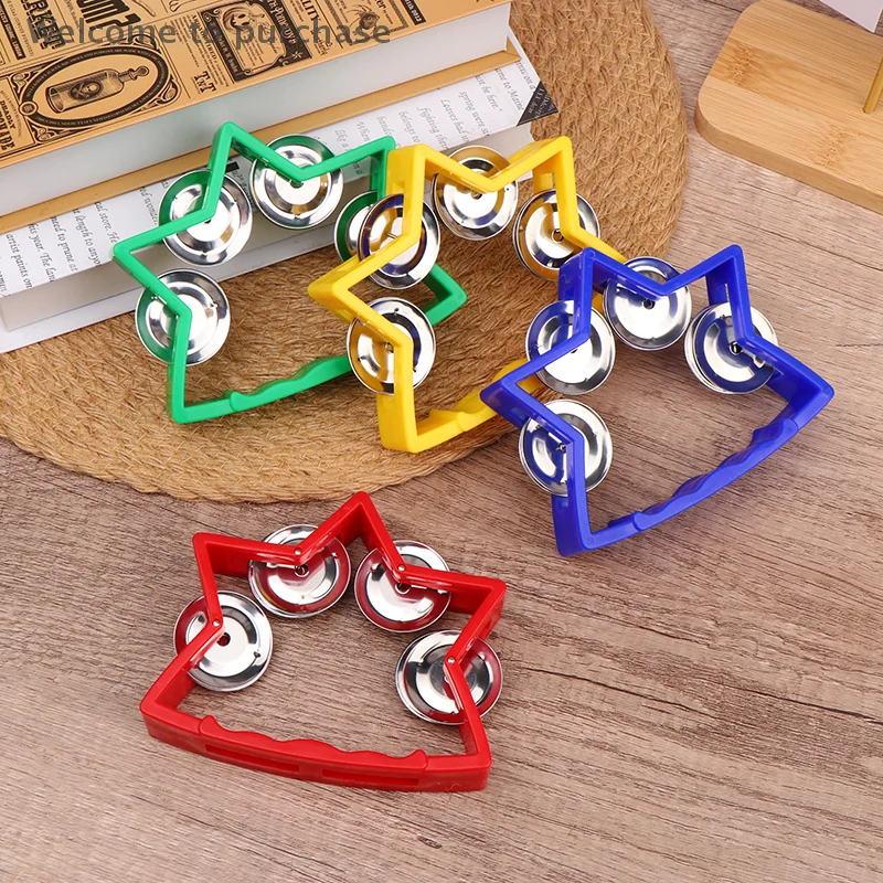 Shaking Bells Tambourine Toys Kindergarten Hand Bells Toys Music Percussion Instruments