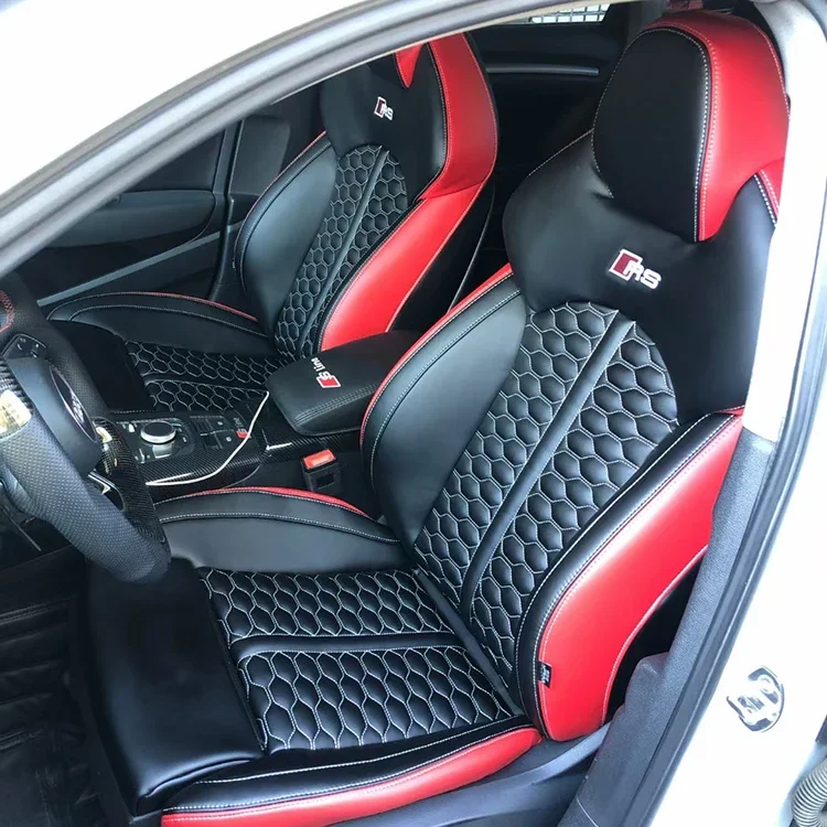 car seats sports racing leather design bucket for Audis A3 A4 A5 A6 A7 A8 Q3 Q5 Q7